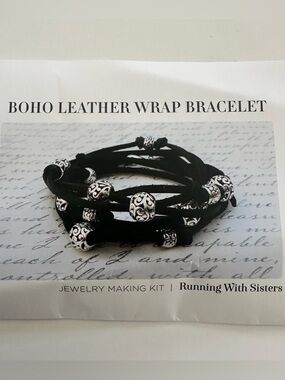 Boho Leather Wrap Bracelet Kit | DIY Jewelry Making Set Gift Craft Kit